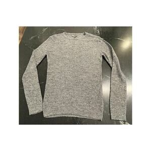 ASOS mens charcoal heather knit fitted look sweater XL (42-44)